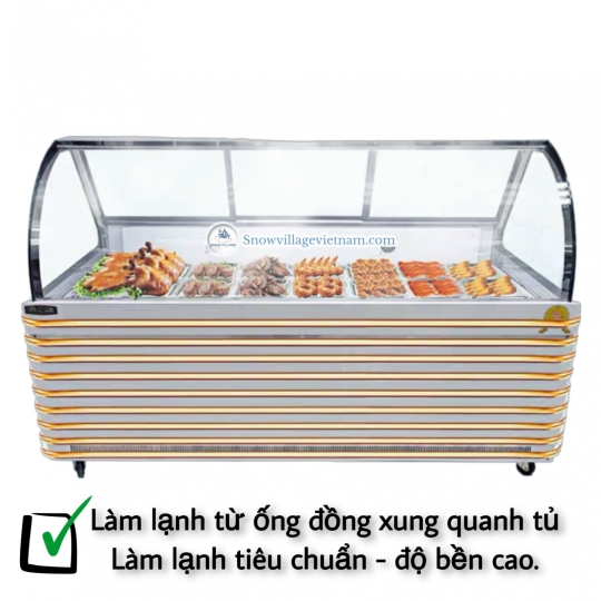 Tủ trưng bày thịt tươi trên mát-dưới đông SC-1.6 2T