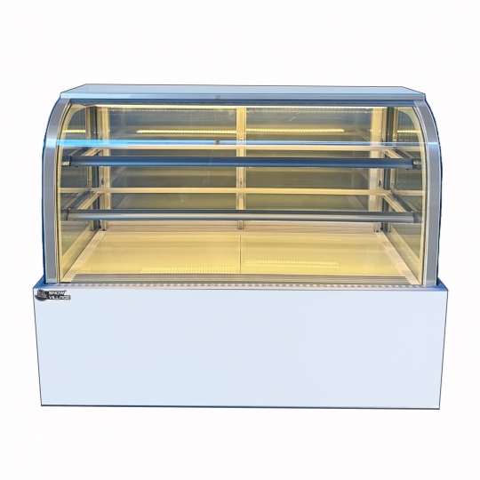Tủ bánh kem kính cong 1.5m 3 tầng