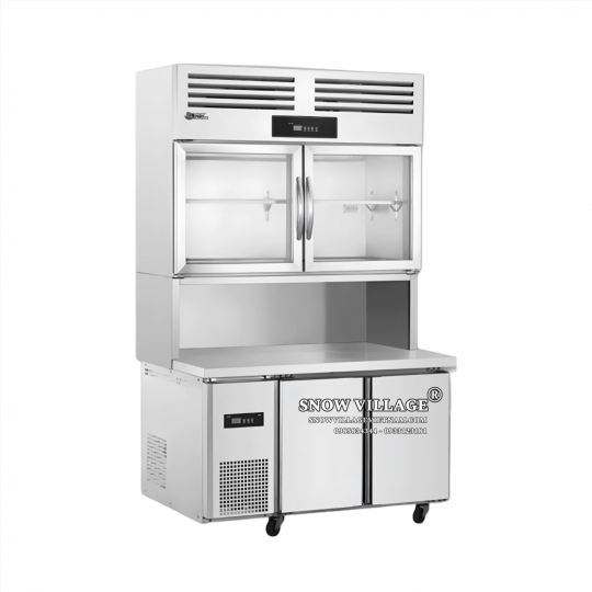 Tủ trên mát - dưới đông inox 1.2m PLRD-12N2B2