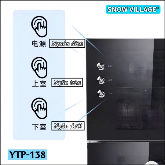 Tủ sấy chén YTP-138 Snow Village