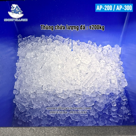 Máy làm đá viên 300kg/24h AP-300 (Quạt lạnh)