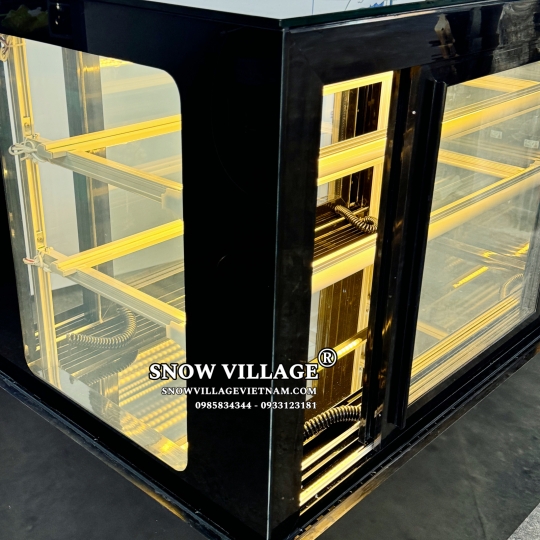 Tủ bánh kem mở cửa trước 90cm 3 tầng