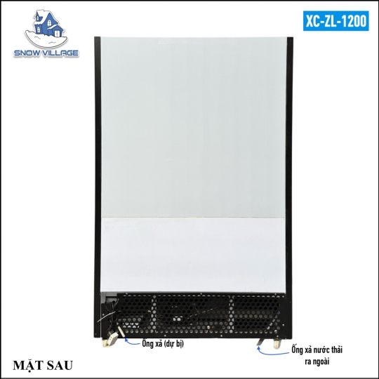 Tủ mát siêu thị 2 cửa kính lùa 1.2m XC-ZL-1200