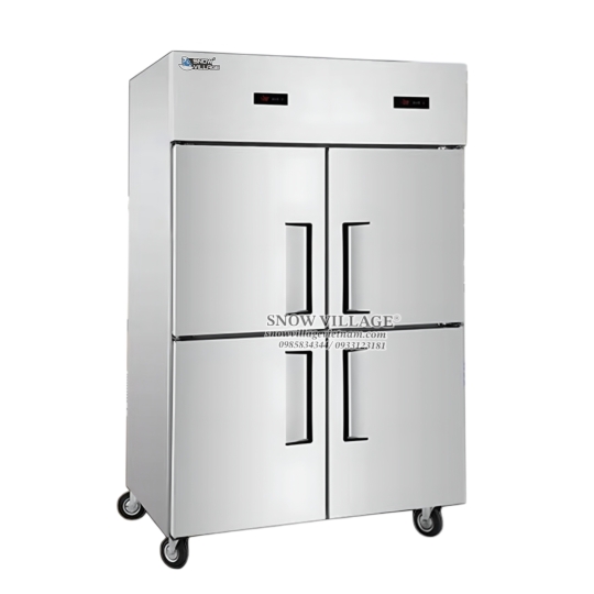 Tủ đông 4 cánh inox quạt lạnh SLLDZ4-820LD
