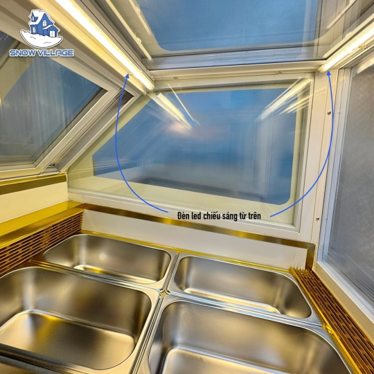 Tủ trưng bày kem tươi 6 khay BL-0.6V