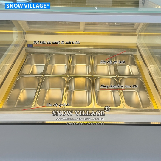 Tủ đông trưng bày kem 10 khay BL-1.0V