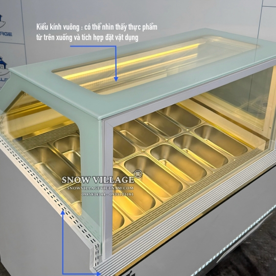 Tủ đông trưng bày kem 12 khay BL-1.2V