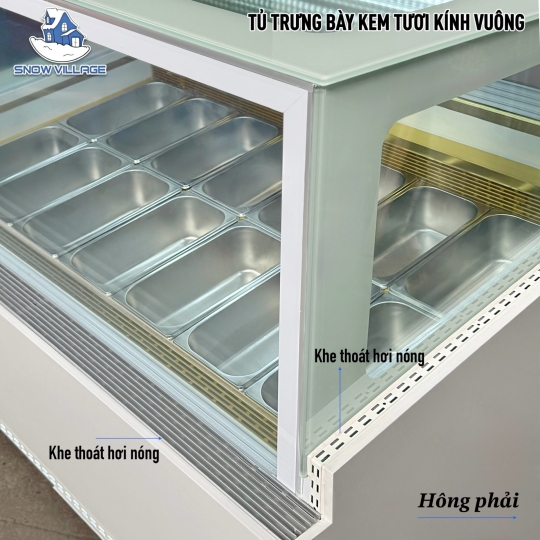 Tủ đông trưng bày kem 16 khay BL-1.6V