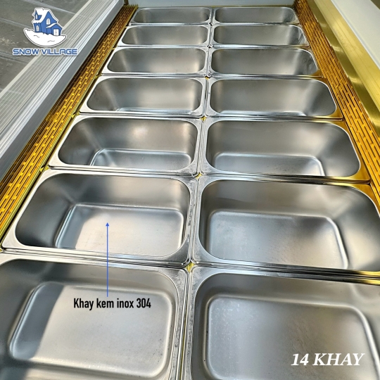 Tủ đông trưng bày kem tươi 14 khay BL-1.4V
