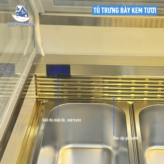 Tủ đông trưng bày kem 16 khay BL-1.6V