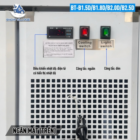 Tủ trưng bày trên mát-dưới đông (dạng nằm) BT-B1.8D