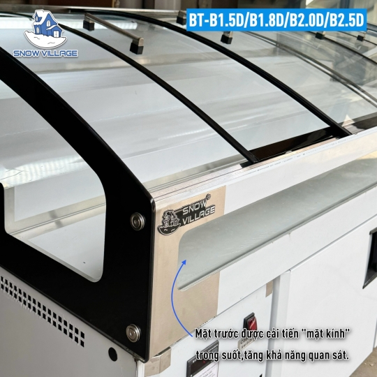 Tủ trên mát dưới đông nằm 1.5m BT-B1.5D