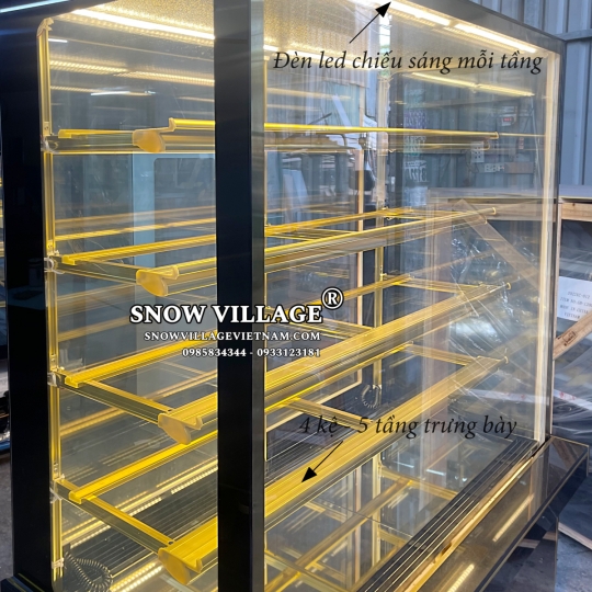 Tủ bánh 5 tầng 1.8m (Dàn lạnh trên) GB-500-4L.Z5