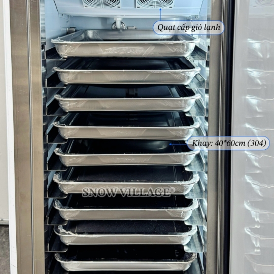 Tủ inox cấp đông 9 khay CF-430