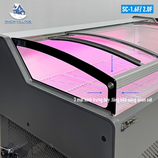 Tủ trưng bày thịt cá tươi 1m6 SC-1.6 F