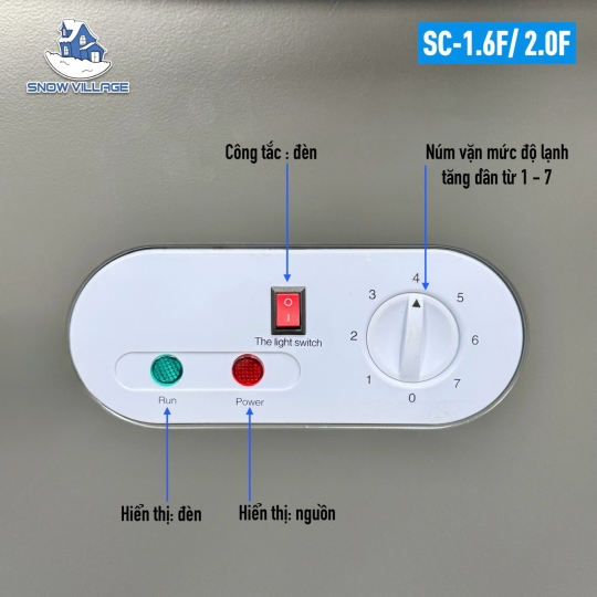 Tủ trưng bày thịt cá tươi 2m SC-2.0 F