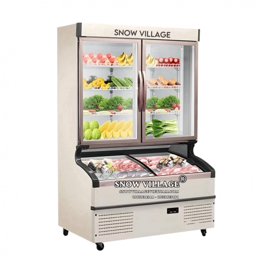 Tủ trên mát dưới đông siêu thị LMD-1262QK