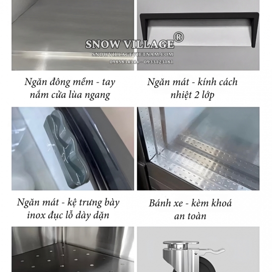 Tủ trên mát dưới đông 3 chế độ cao cấp DC-1800FY