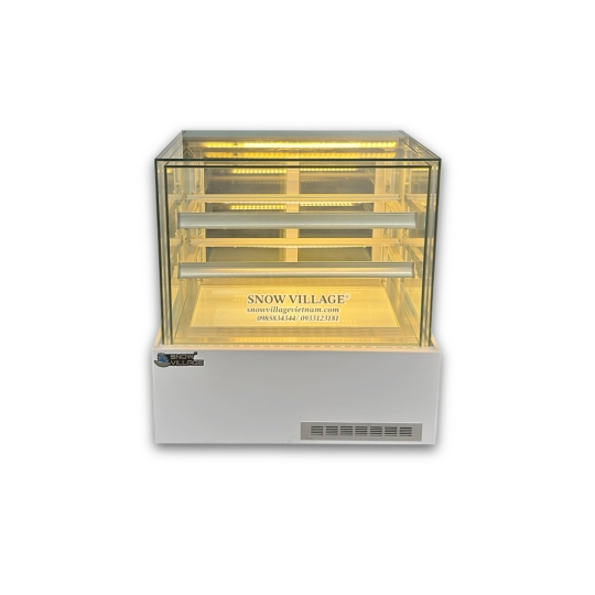 Tủ mát mini vuông full kính 70cm DG-100V