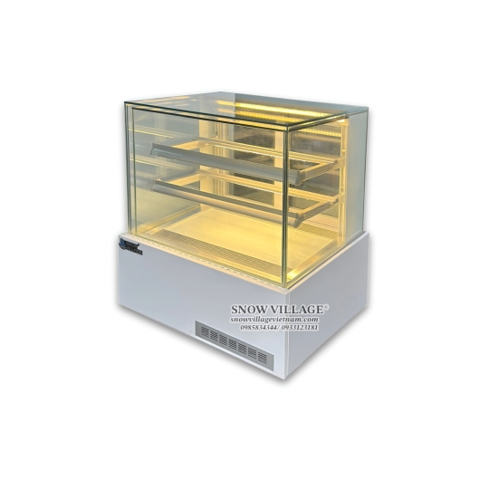 Tủ mát mini vuông full kính 70cm DG-100V