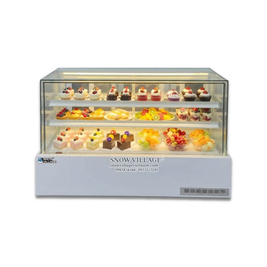 Tủ mát mini vuông full kính 1.2m DG-1200V