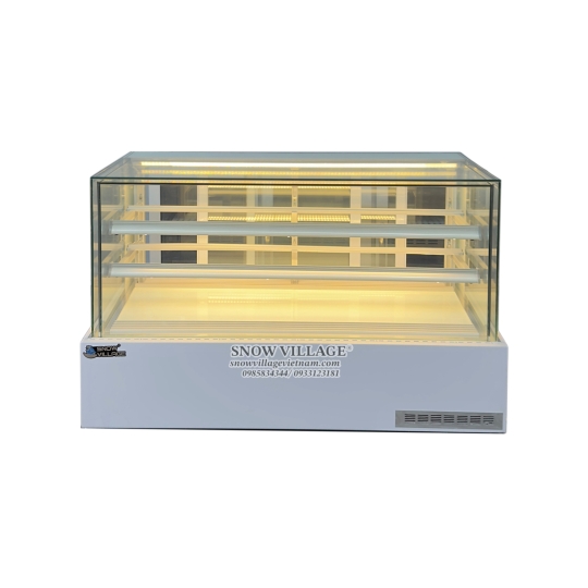 Tủ mát mini vuông full kính 1.2m DG-1200V