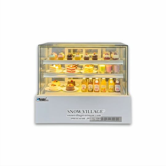 Tủ mát mini vuông full kính 90cm DG-120V