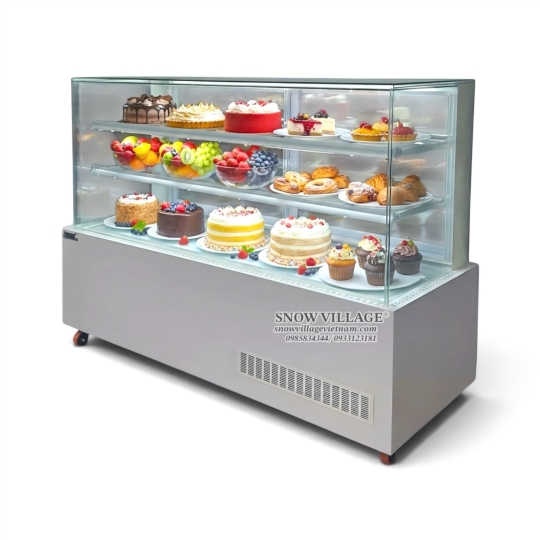 Tủ bánh kem thiết kế 1.5m 3 tầng DG-1500