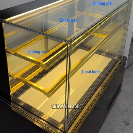 Tủ bánh kem thiết kế 1.5m 3 tầng DG-1500