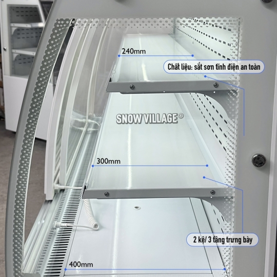 Tủ mát trưng bày mở cửa trước 1.5m DL-1.5Q