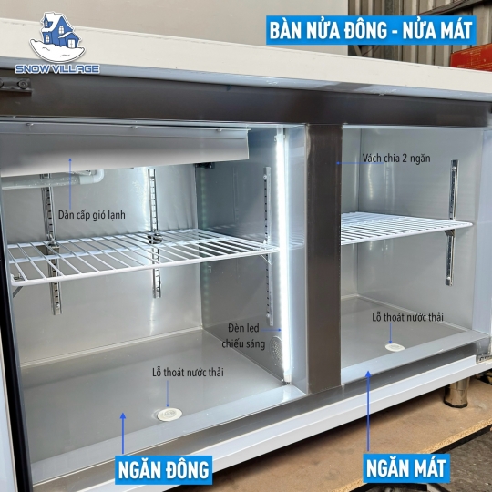 Bàn nửa đông - nửa mát quạt lạnh 1.8m PLS.45L2D