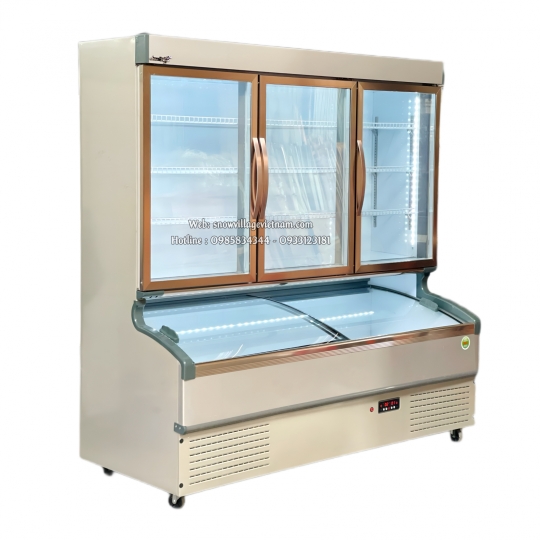 Tủ trên mát dưới đông siêu thị LMD-1894QK