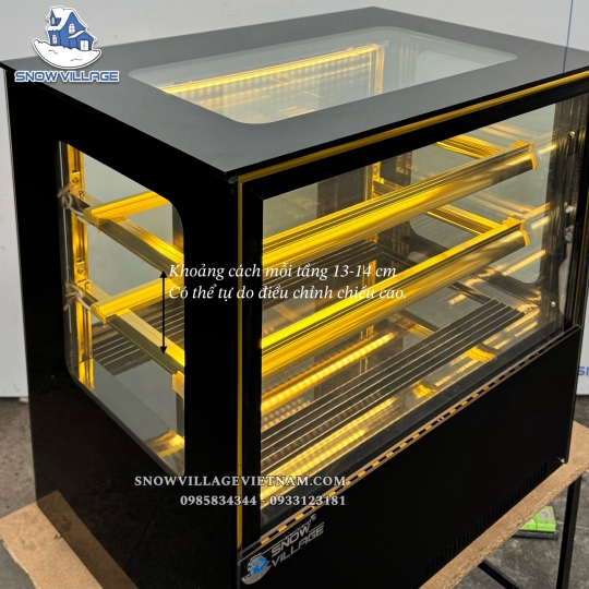 Tủ mát để bàn kính vuông 70cm GB-100V