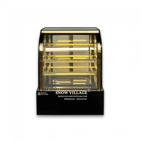 Tủ mát mini kính cong để quầy bar 4 tầng GB-100.Z4