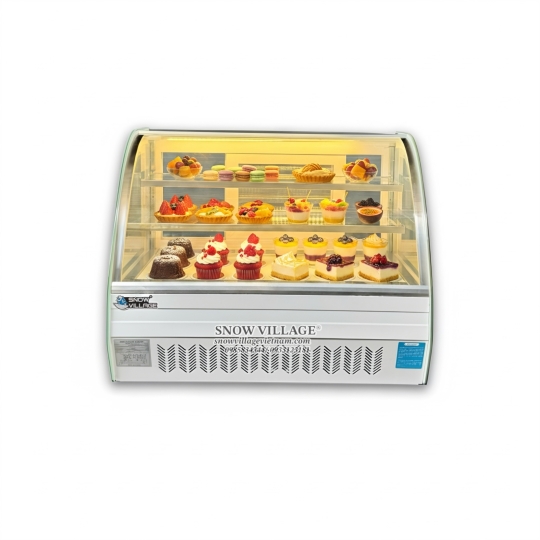 Tủ mát mini kính cong 90cm trắng GB-120