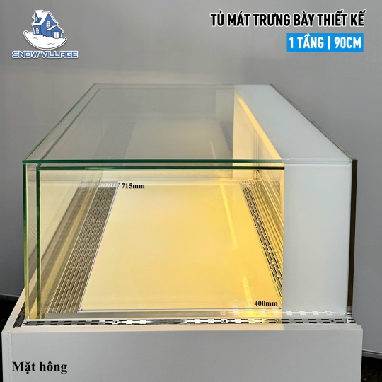 Tủ bánh kem thiết kế 1 tầng 90cm GB-250-4L.Z1