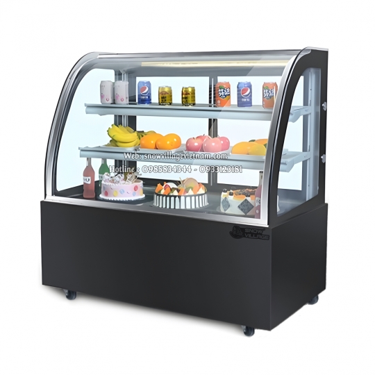 Tủ bánh kính cong 3 tầng 1.2m GB-300-4L