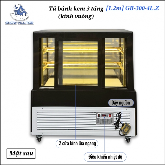 Tủ bánh 3 tầng 1.2m GB-300-4L.Z