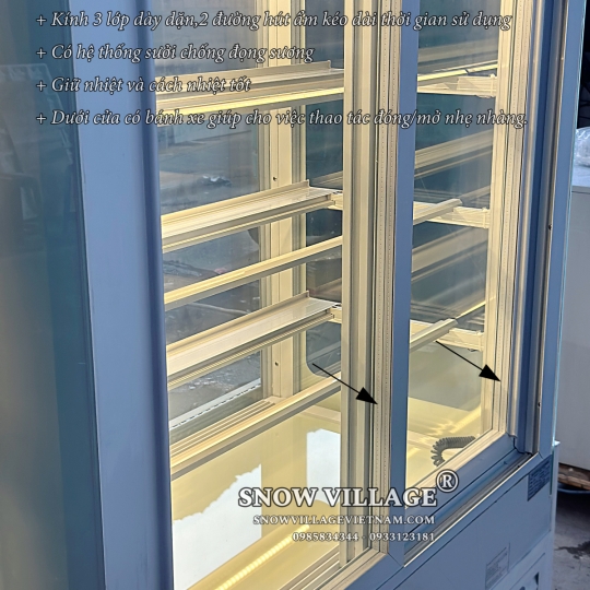 Tủ bánh kem 1.2m 4 tầng GB-300-4L.Z4