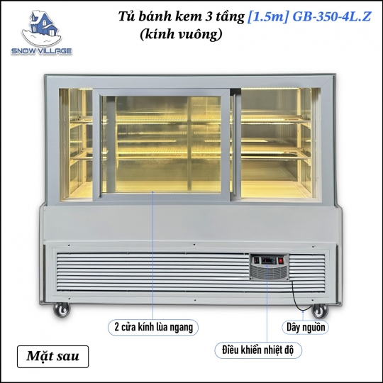 Tủ bánh 3 tầng 1.5m GB-350-4L.Z