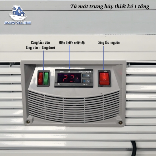 Tủ bánh kem thiết kế 1 tầng 90cm GB-250-4L.Z1