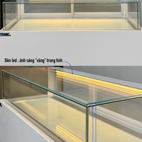 Tủ bánh kem thiết kế 1 tầng 1.5m GB-350-4L.Z1