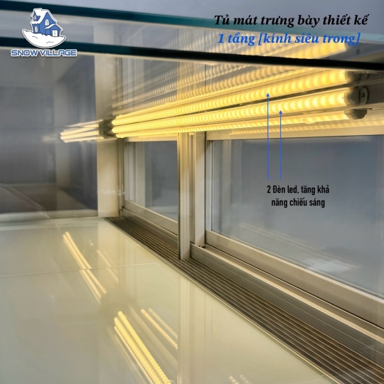 Tủ bánh kem thiết kế 1 tầng 90cm GB-250-4L.Z1