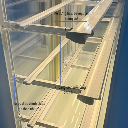 Tủ bánh 5 tầng 1.5m (Dàn lạnh trên) GB-350-4L.Z5 