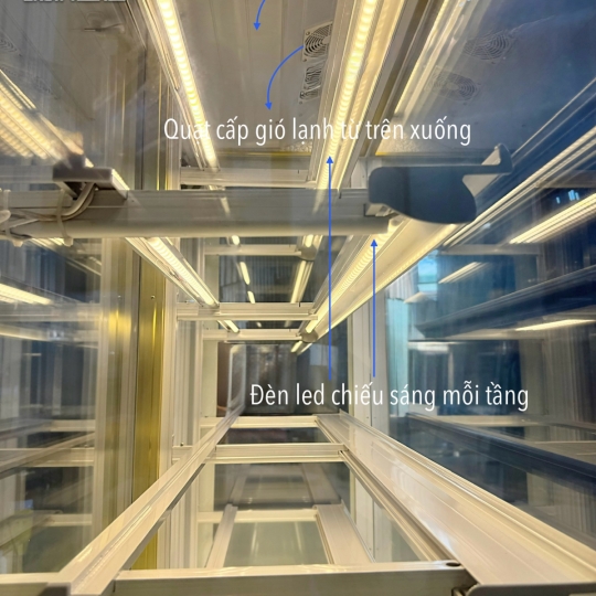 Tủ bánh 5 tầng 1.5m (Dàn lạnh trên) GB-350-4L.Z5 