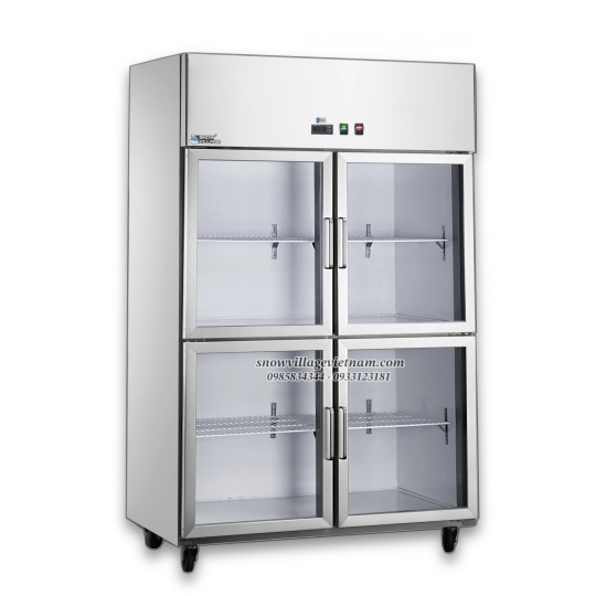 Tủ mát inox 4 cửa kính LC-1200CF4