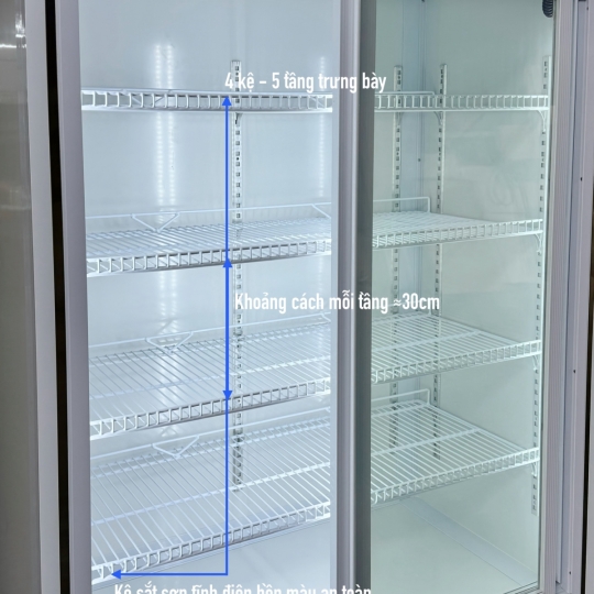 Tủ mát trưng bày cửa lùa LC-1200L