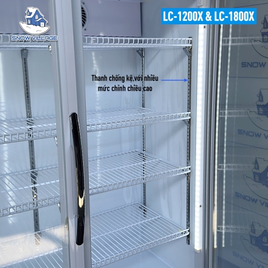 Tủ mát 2 cửa kính LC-1200X