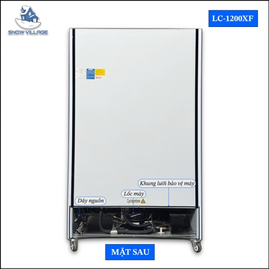 Tủ mát 2 cửa kính 