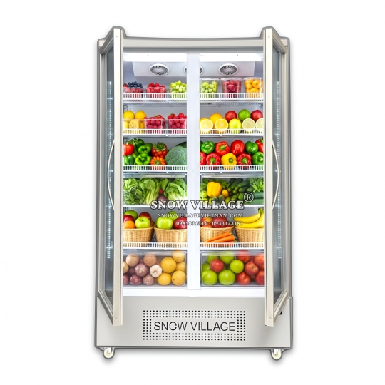 Tủ mát 2 cửa kính 